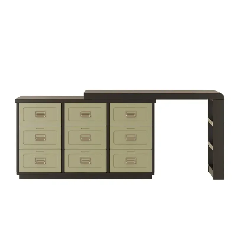 

Modern simple nine-grid dresser cream style design household bedroom bedside dressing table premium cabinet