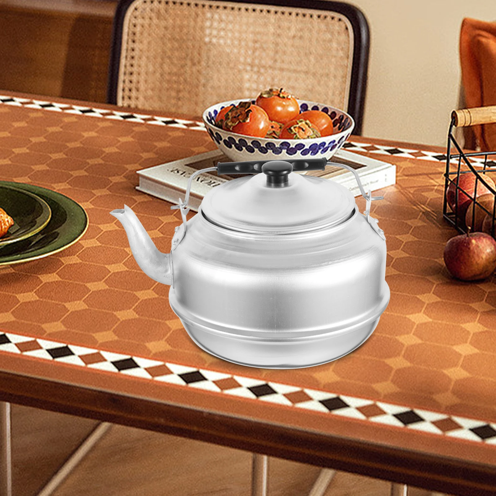 

Large Capacity Aluminum TeapotStovetop Home Kitchen Tea Kettle Boiler Water Pot Portable Design Barware for Hot