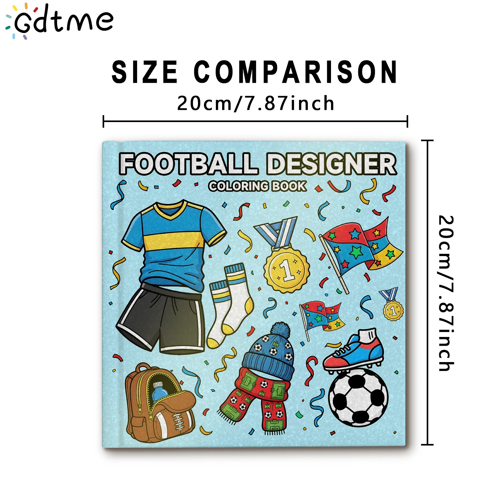  FUSSBALL DESIGNER Malbuch zur Entspannung | 24-seitig bunter und fröhlicher Designs | Perfektes Geschenk für Feiertagsfeiern – Detail 2