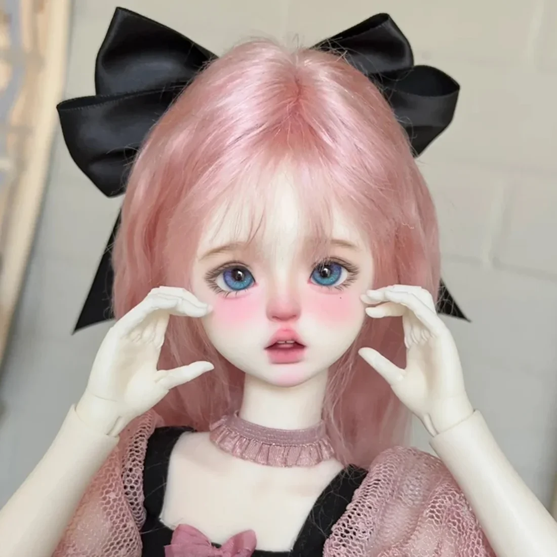 New SD BJD doll 1/4 girl saki cut girl delicate make up round face exquisite high-quality movable joint doll new toys in stock