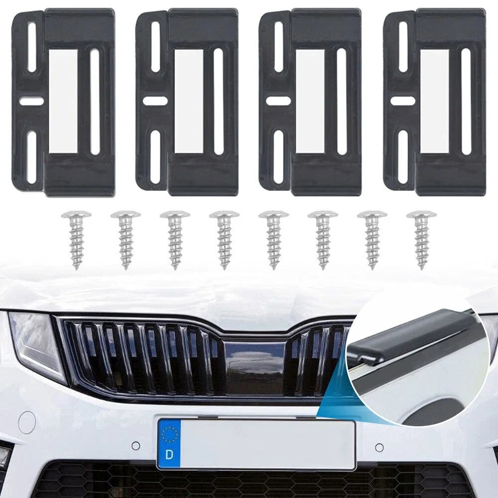 

4Pcs/Set License Plate Frames For European-Style Vehicles Trailers Stainless Steel License Plate Covers License Plate Frames