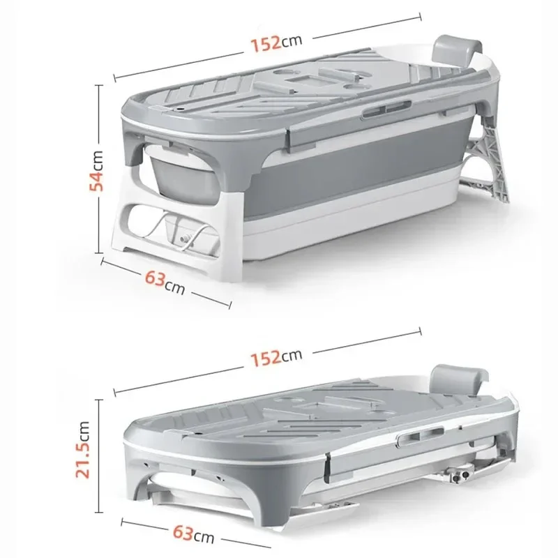 

Современная простая пластиковая Складная Ванна для взрослых, домашняя полноразмерная гидромассажная Ванна, спа-массаж, Паровая Ванна с крышкой