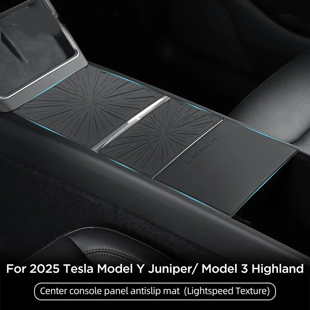 3pcs Silicone Central Control Panel Mat Wear-resistance Center Console Cover for Tesla Model 3/Y Juniper Launch 2025