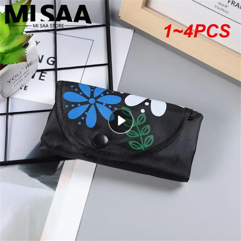 1~4PCS Portable Handbag Strong And Durable Going Out To Buy Vegetable Bags Durable Foldable Shopping Bag Thick And Durable Solid