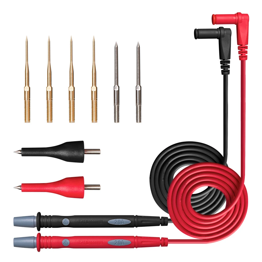 Electrician Accessories 20A Multimeter Test Pens Universal Multimeter Tester Kit Thin Tip Needle Measuring Probes Pen Equipment