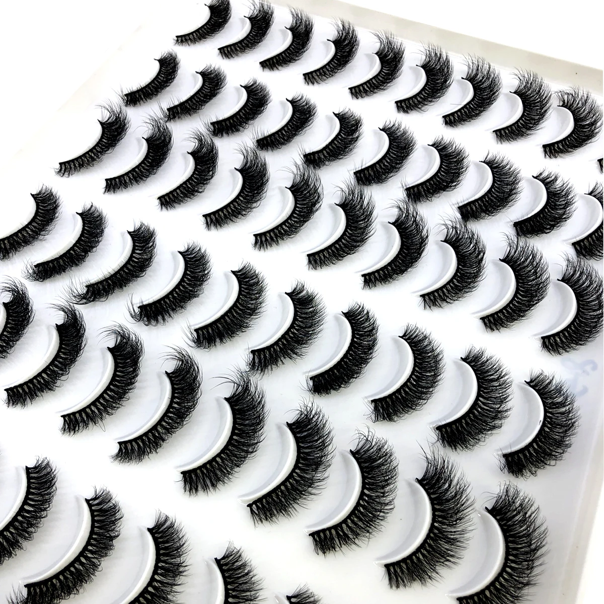 30 Paar Flauschige Lange 3D Nerz-Wimpernverlängerungen Weiche Nerz-Wimpern für Schönheit – Detail 39