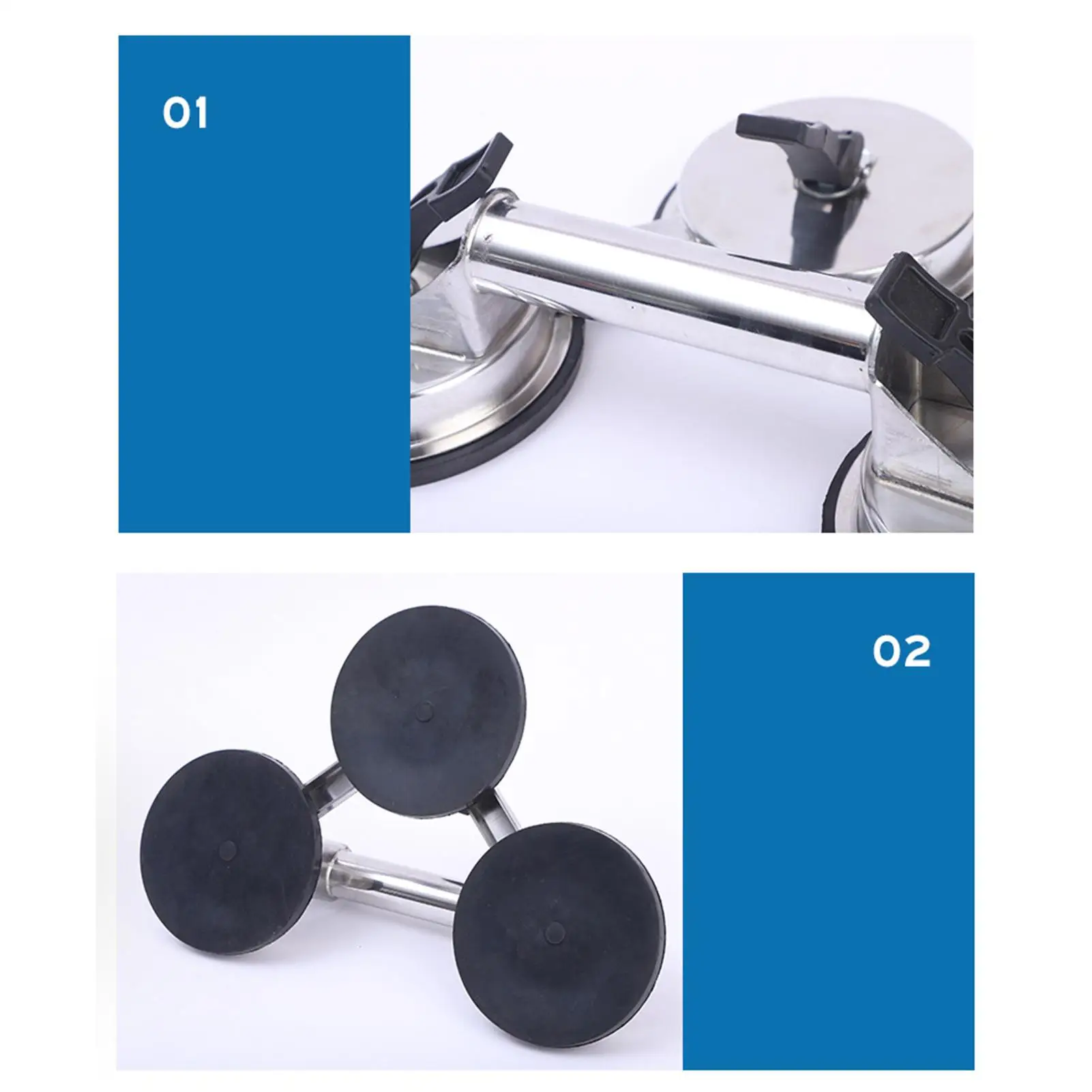 Tile Suction Cup Heavy Duty Strong Dent Removal Tools Tile Window Lifting Suction Cups For Granite Ceramic Metal Panel Tile