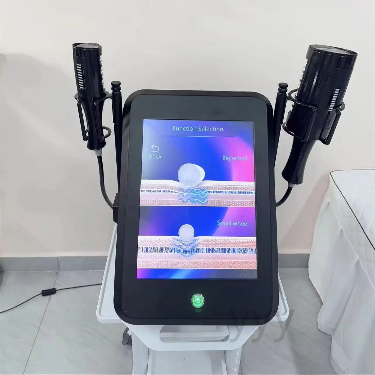 2 in 1 EMS Body Sculpting Inner Ball Roller Machine 7500W Microcurrent Body Slimming Muscle Stimulator 360° Rotating Device