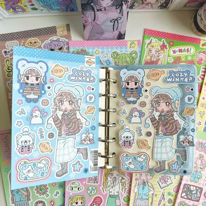 

Наклейка для ручного счета, креативное украшение с рисунком домашнего животного, милые наклейки, водонепроницаемая наклейка для игрушек, уплотнительная паста