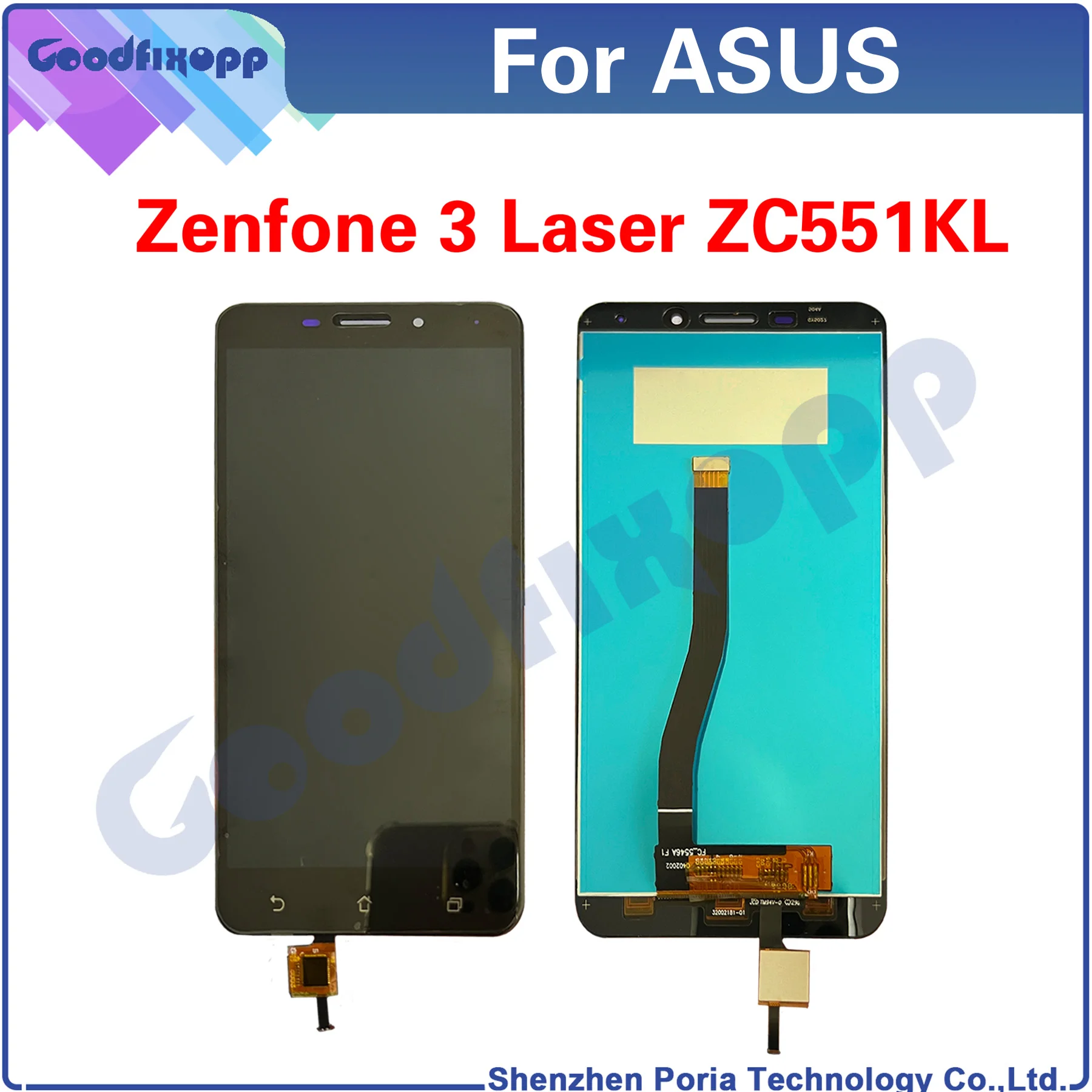 

For Asus Zenfone 3 Laser ZC551KL Z01BDB Z01BDA Z01BD Z01BDC Z01BS LCD Display Touch Screen Digitizer Assembly Replacement