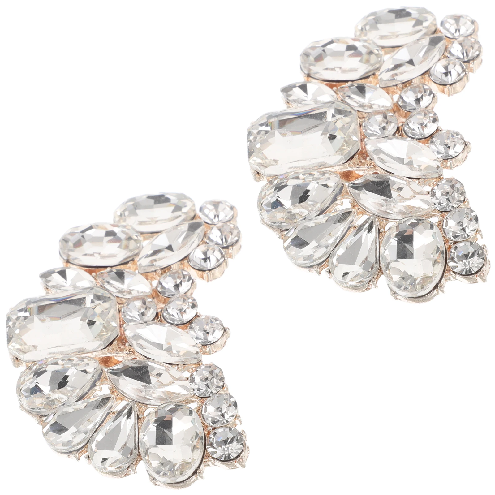 

2pcs Detachable Shoe Accessories Elegant Embellishment Zinc Alloy Clip on Decoration Versatile Application Wedding Bridal
