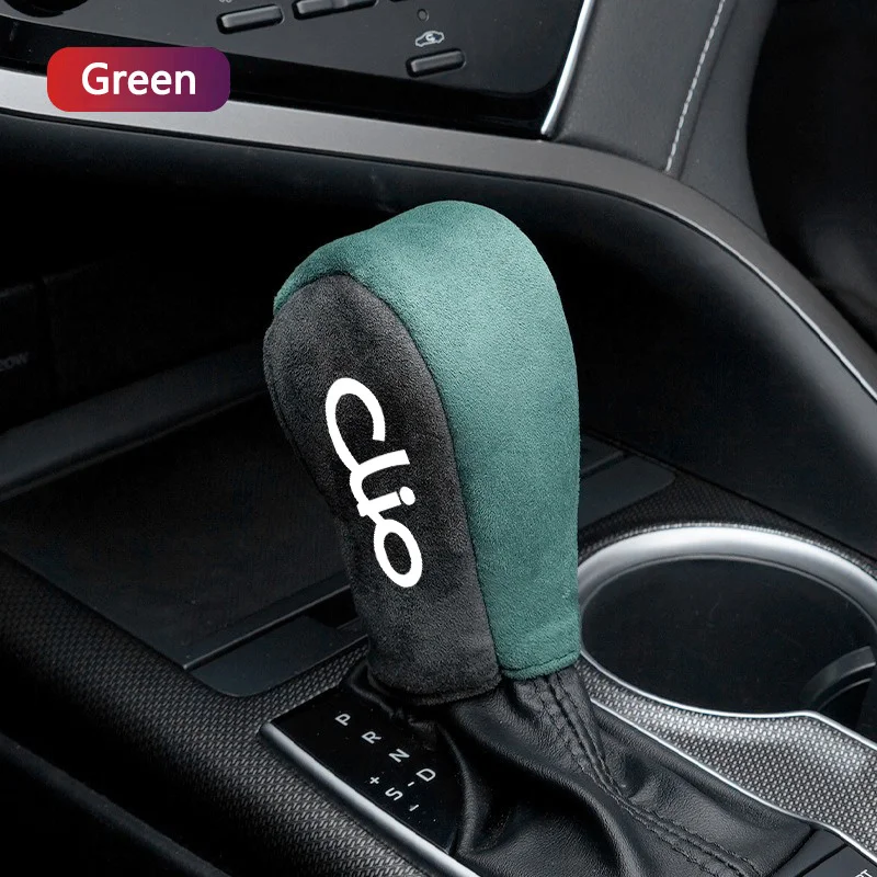 Car Center Console Shift Handle Covers Non-Slip Gear Set Handbrake Cover For Renault Clio RS 2 3 4 5 6 Sport 2022 2023 Accessory