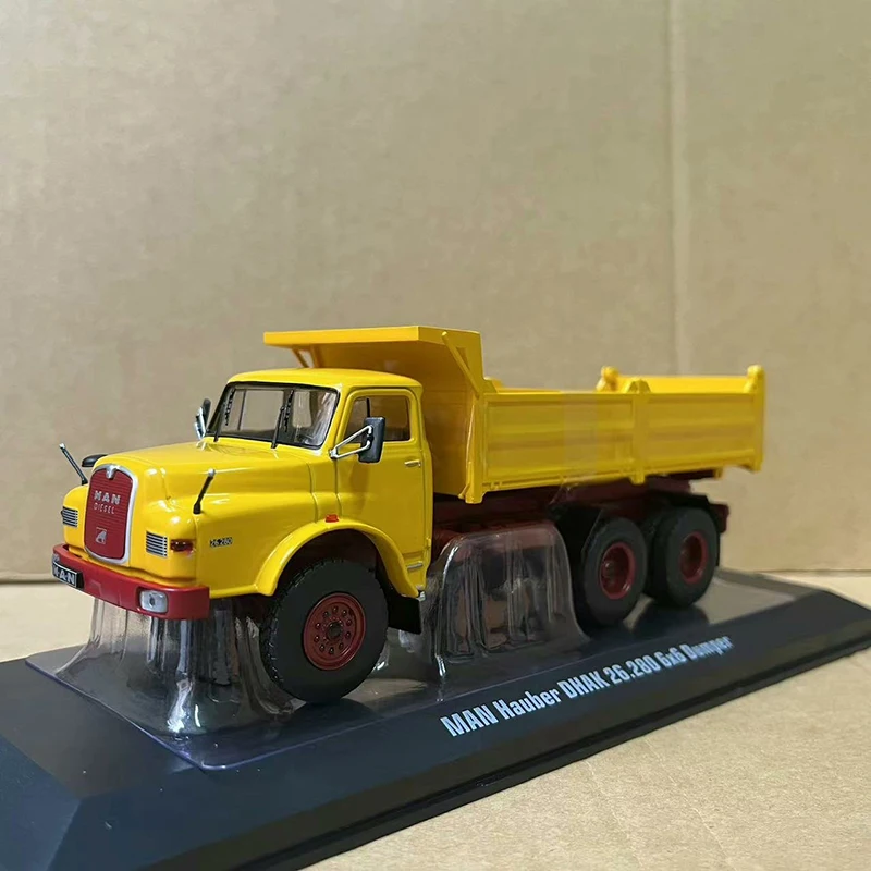 

IXO 1:43 Scale MAN Heavy Truck Trailer Dump Truck Simulation Alloy Car Model Diecast Vehicle Collectible Souvenir Toys