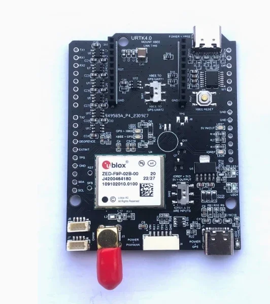 ZED-F9P-01B-01 Dr-oneパーツ開発ボード（オリジナルモジュールより）UAV開発ボード用GPSモジュール