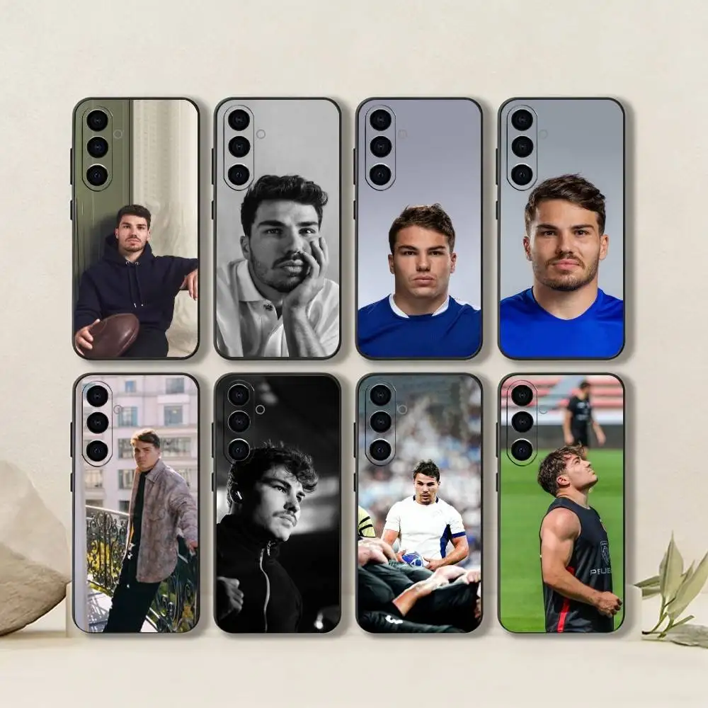 A-Antoine D-Dupont- Scrum-half-Rugby Coque de téléphone en silicone noir souple pour Samsung Galaxy A73,A72,A71,A70,A53,A52,A51