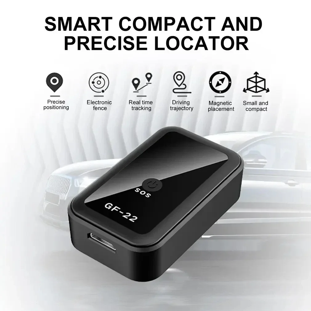 2024 GF-22 Car GPS Tracker device Strong Magnetic Automatic Alarm Motorcycle Car GPS Trackers Voice Control Anti-Lost Device