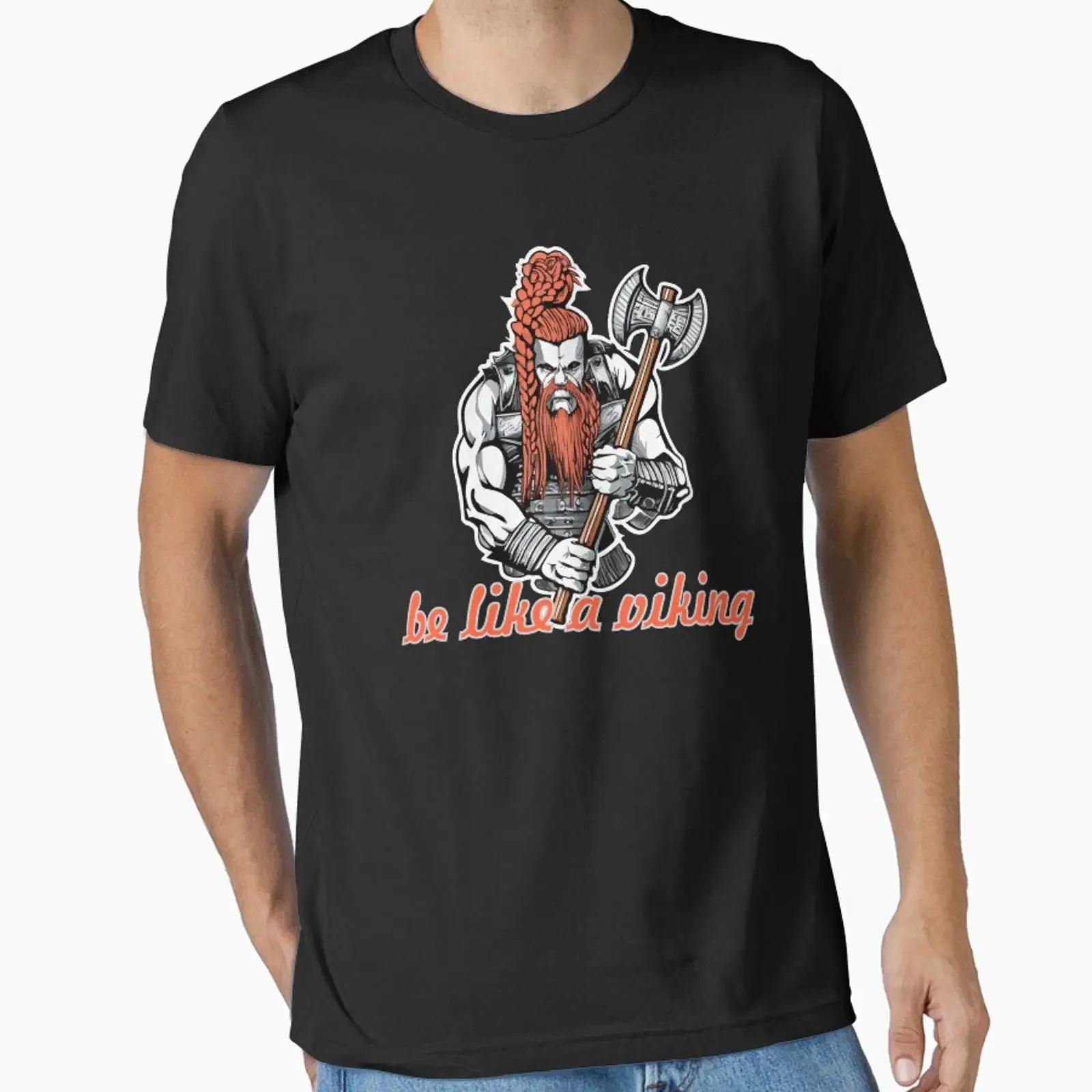 Viking with axe inscription be like a designed and sold by kreafox vintage Washed Comfortable streetwear Top For Everyday Wear