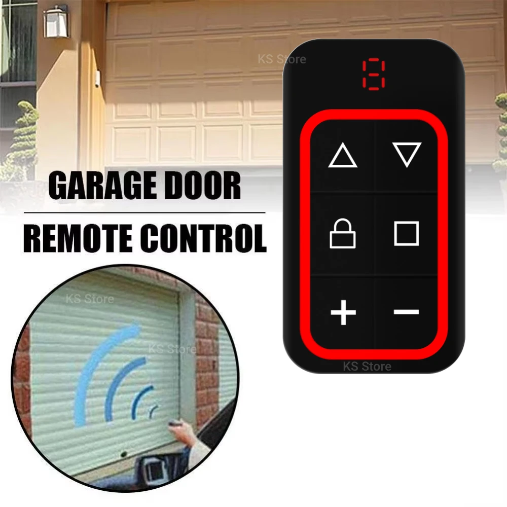 Rechargeable 300-915MHz Garage Door Remote Control Multi-Frequency Code Grabber Clone Gate Key Fob Command Hand Transmitter