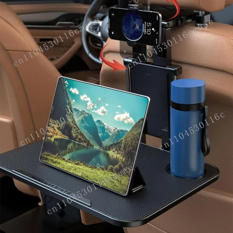 

New Height Adjustable Car Rear Seat Table Automatic Rear Seat Front Seat Food Tray Phone Holder