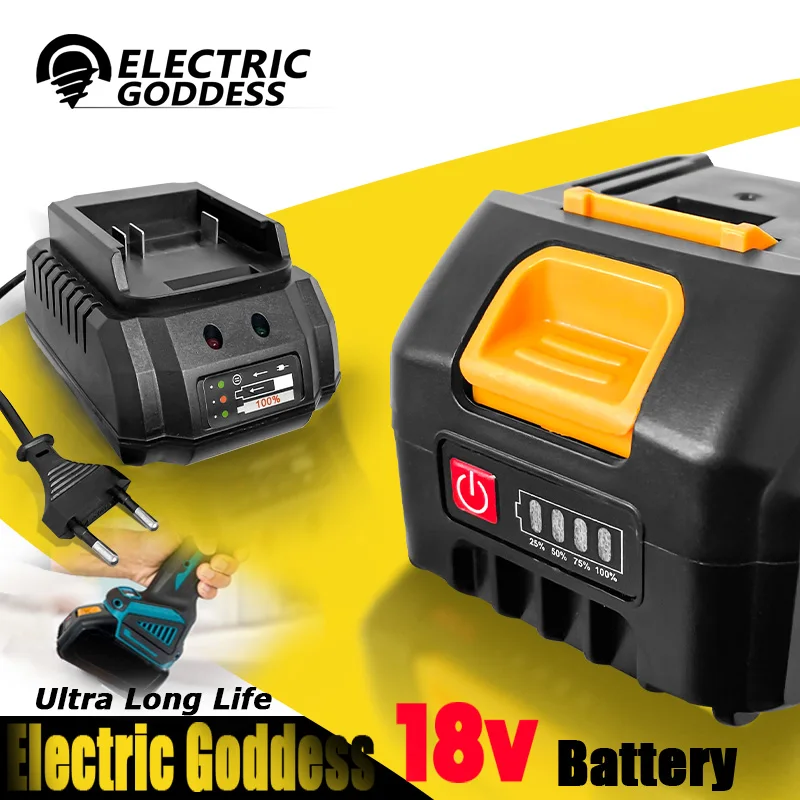 Electric Goddess New High-Performance Lithium Battery Long Endurance Large Capacity Compatible with makita18V battery