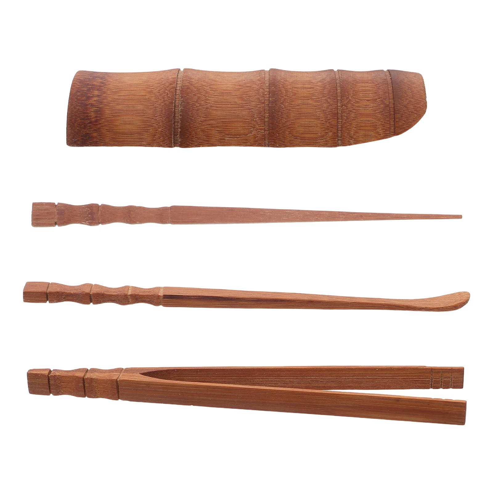 

1 комплект бамбуковой посуды, китайские инструменты Gongfu для заваривания листьев, портативные аксессуары для чайной церемонии, подарок для любителей чая