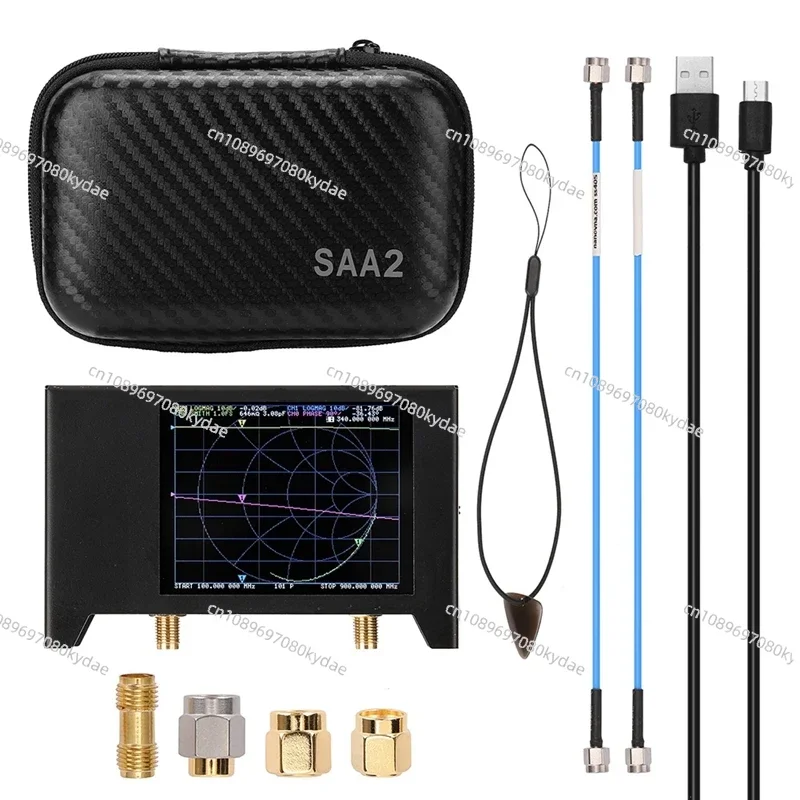 

V2 3G Vector Network Analyzer 2.8 Inch TFT Touch Screen SAA2 Shortwave Antenna Analyzer HF VHF UHF Metal Nano Tester