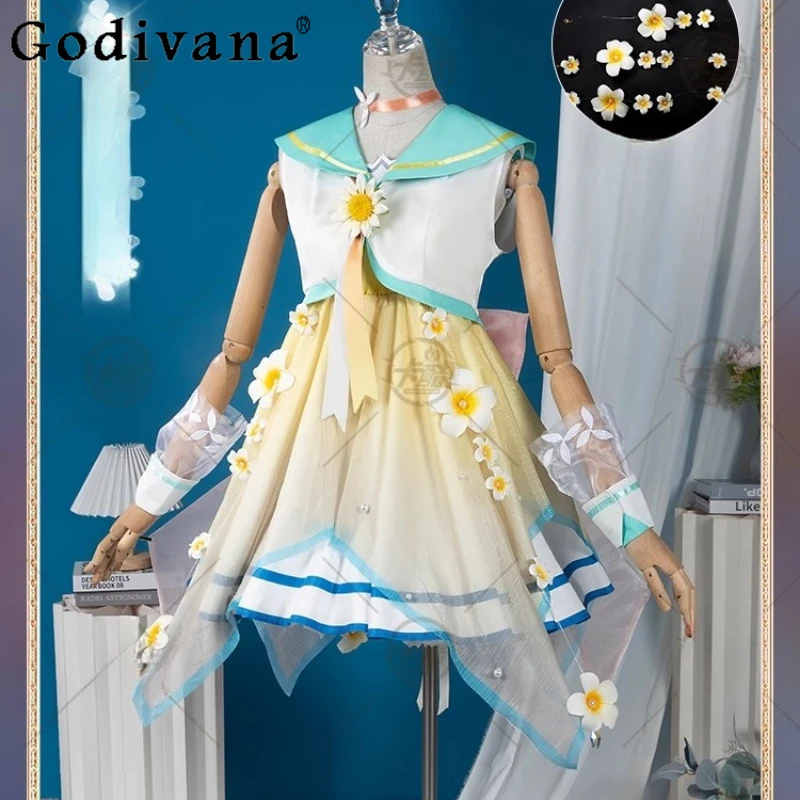 Role Play King Cos of Glory Dolia Cosplay Costume Wig Golden Tide Women Adult Skirt Set Sweet Anime Female Carnival Suits