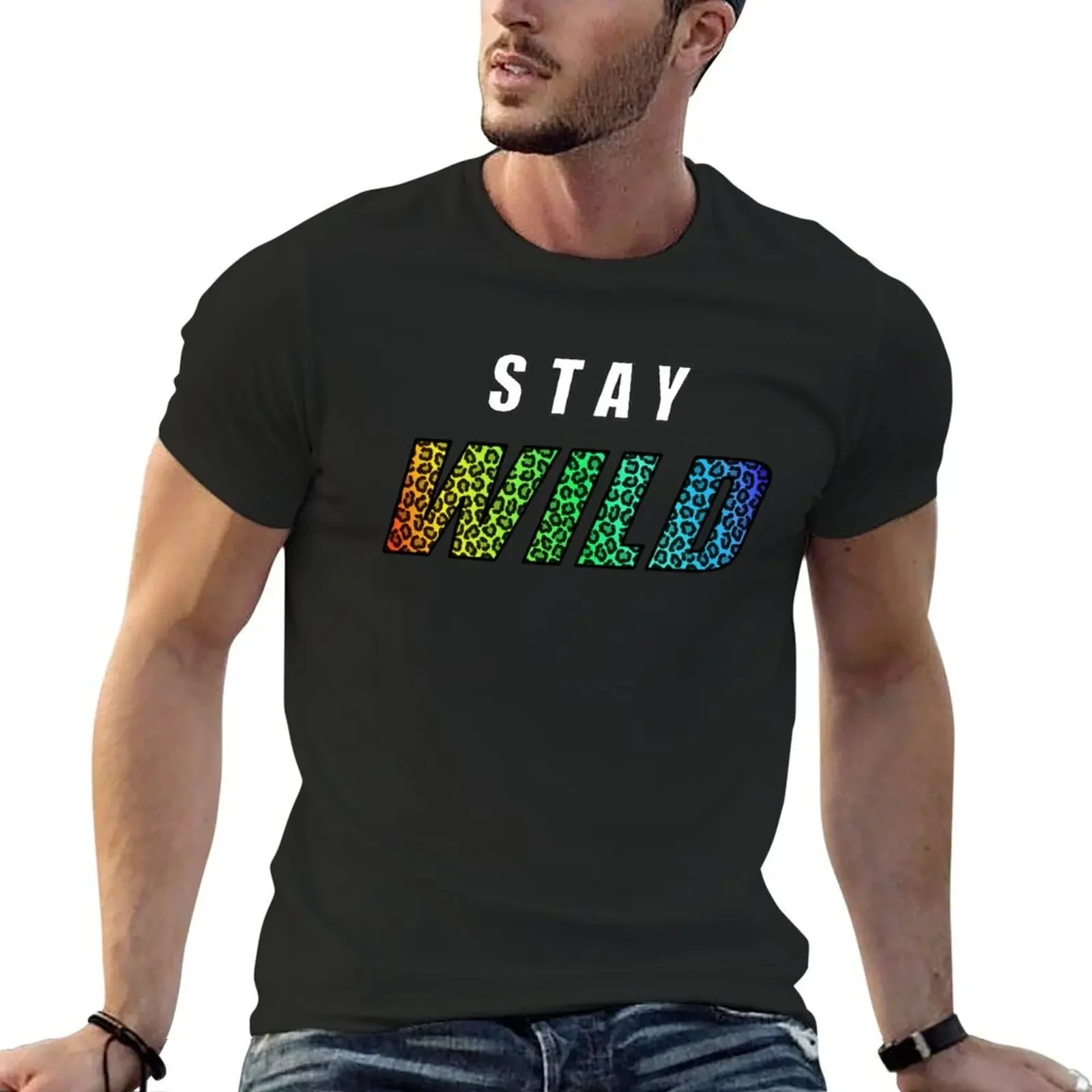 Stay Wild Exclusive Ben Azelart T-Shirt shirts graphic tee vintage t shirts for men pack