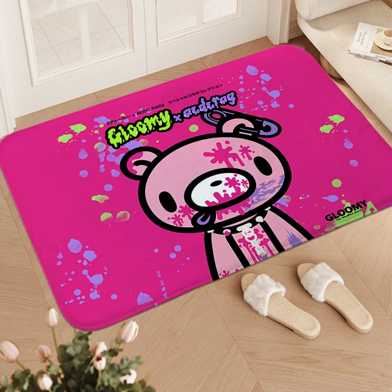 Sleeping Room Rugs A-Gloomy Bears Bathroom Rug Aesthetic Bathmat Useful Things for Home Decorations Veranda Floor Mat Foot