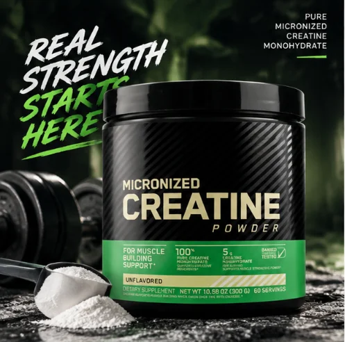 Pure Micronized Creatine Powder,Unflavored Banned‑Substance‑Tested,Workout & Fitness Dietary Supplement,60 Servings