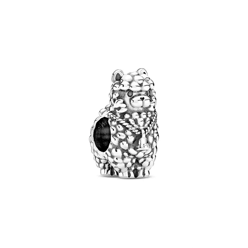 Hot 925 Sterling Silver Cute Beautiful Sheep ciondola Charm Beads Fit Original Pandora bracciale gioielli regalo di moda