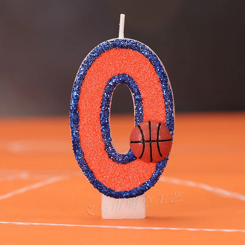 0-9 Basketball Number Candles Birthday Cake Decoration Party Candles image 4