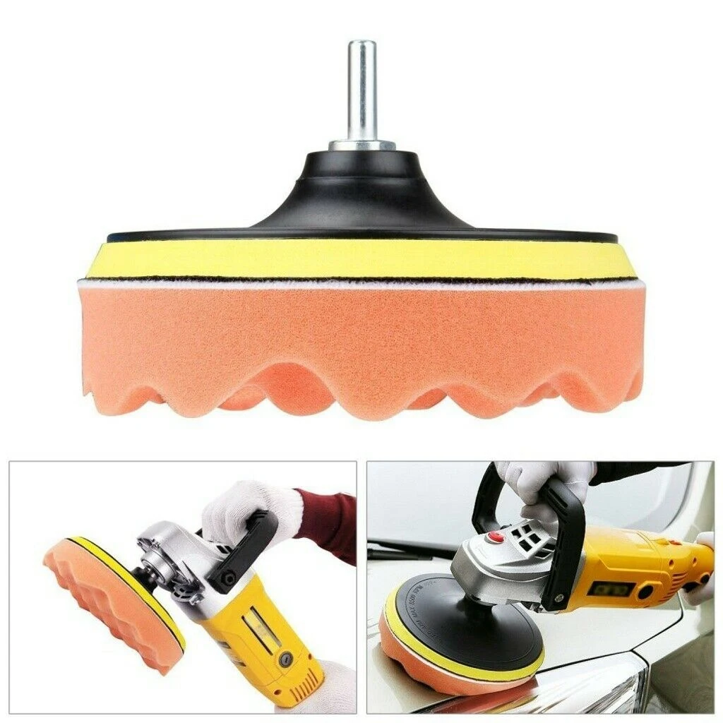 7X3Inch Polishing Waxing Buffing Sponge Pads Kit Compound Car Polisher