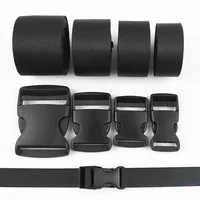 2/5/10/20Sets 10-50mm Webbing Strap Fastener Bag Plastic Release Buckles Belt Buckle Dog Collar Ribbon Closure Hook Clasp Clip 6