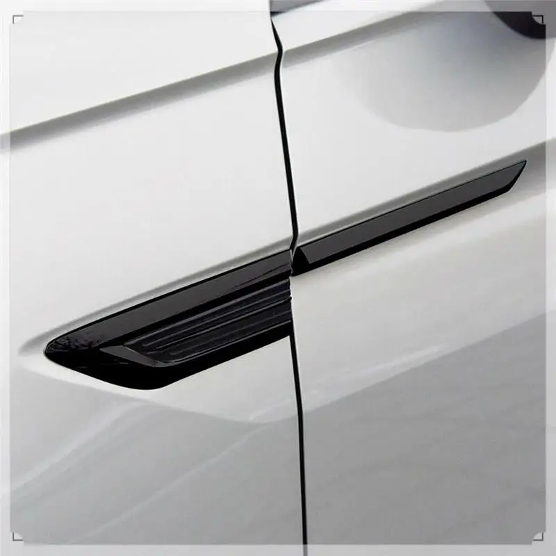 4PCS Side Wing Emblem Cover Trim Stickers Car Exterior Styling Side Wing Fender For-VW Tiguan 2017 2018 2019