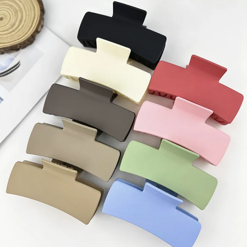 1pc Elegant Hair Claw Clips for Women High end Multi color Color Illusion Marble Pattern Half circle Hair Claw Hair Grab
