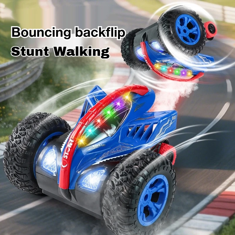 

Новый электрический автомобиль с дистанционным управлением 2,4G - автомобиль на колесиках со специальным эффектом распыления и вращающимися огнями - детская игрушечная машинка в подарок