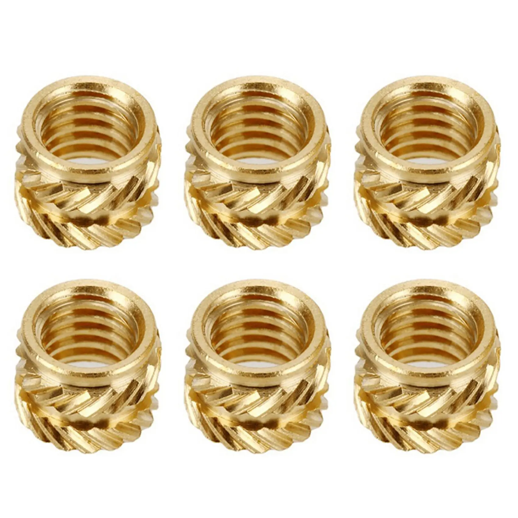 50Pcs 3D Printing Model Insert Nut, Knurled Brass Nut, Injection Molding Insert Nut for 3D Printer Voron 2.4 Etc (M4)