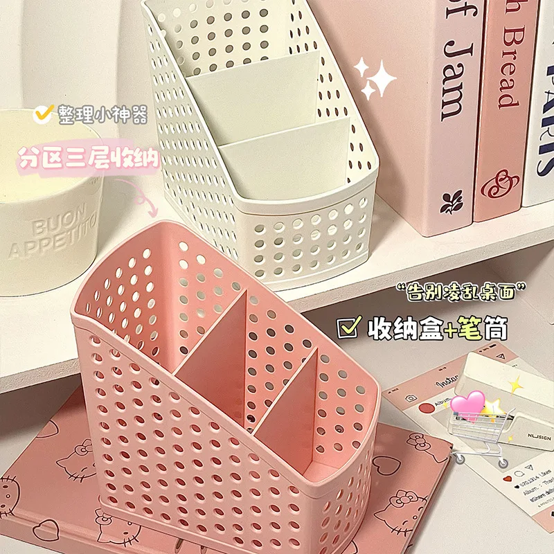 Multi Functional Storage Box Pen Holder Desktop Stationery Organizer Storage Tool Portable Easy Specifically Student Offices