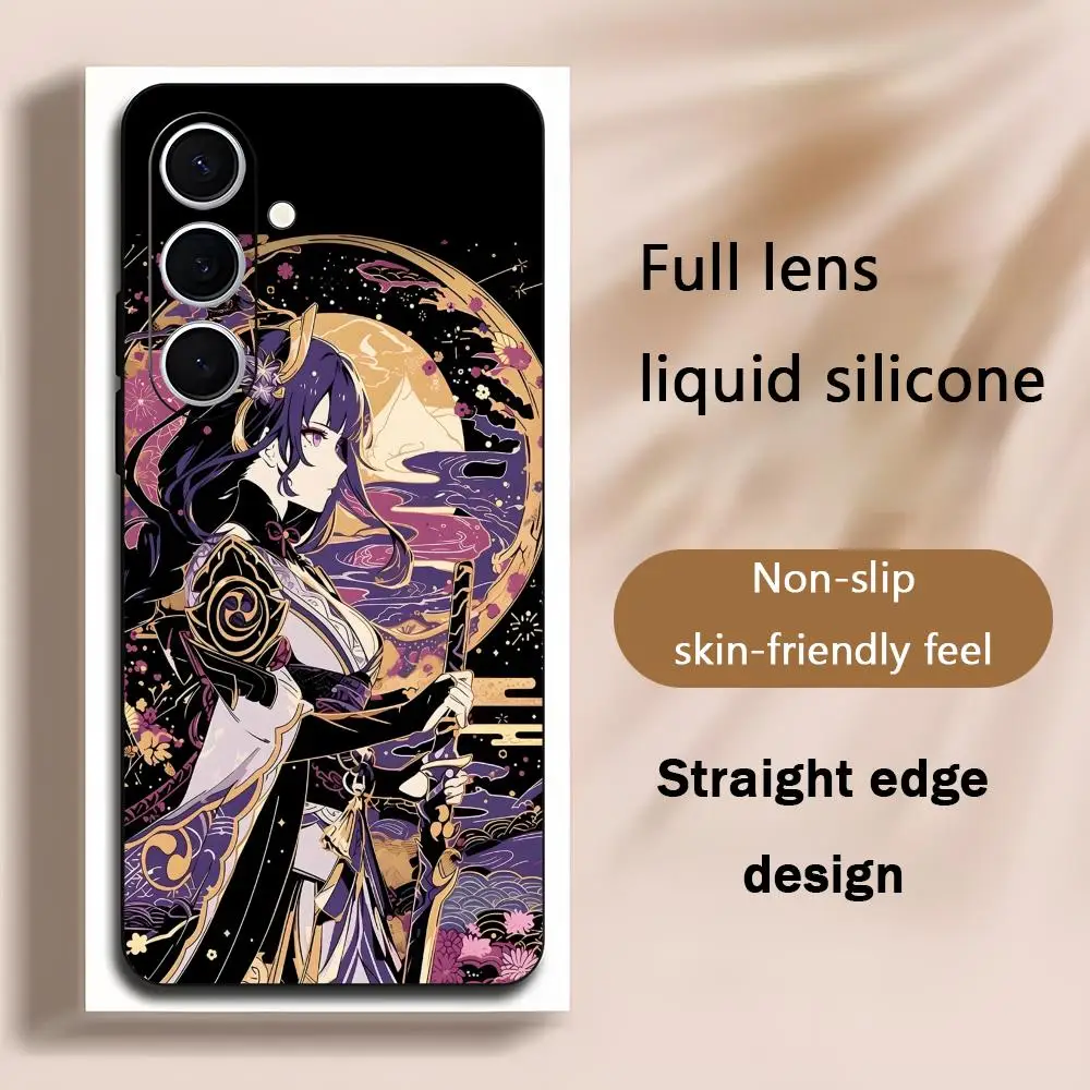 Hot  Phone Impact Case For Samsung Galaxy S26 S25 S24 S23 S22 S21 Plus Genshin Ultra Beelzebul Note20 Soft Black