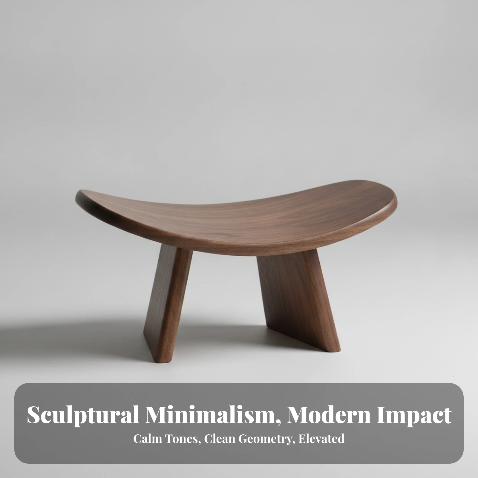 Home Office Furniture - Bangku Meditasi, Bangku Kayu Solid yang