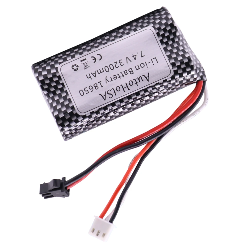 7.4v 3200mah bateria lipo recarregável sm/jst/t/tamiya plug para helicóptero rc peças de brinquedo 7.4v bateria lipo 18650 brinquedos bateria 1 peça