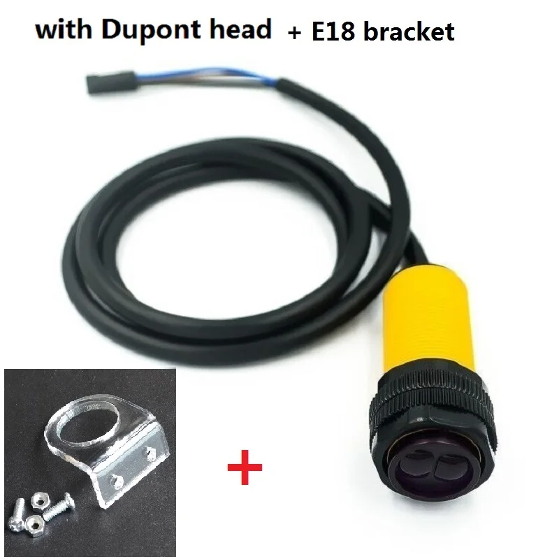 1set E18-D80NK Infrared Obstacle Avoidance Sensor Approaching Switch Smart Car 3-80cm With Bracket For Arduino