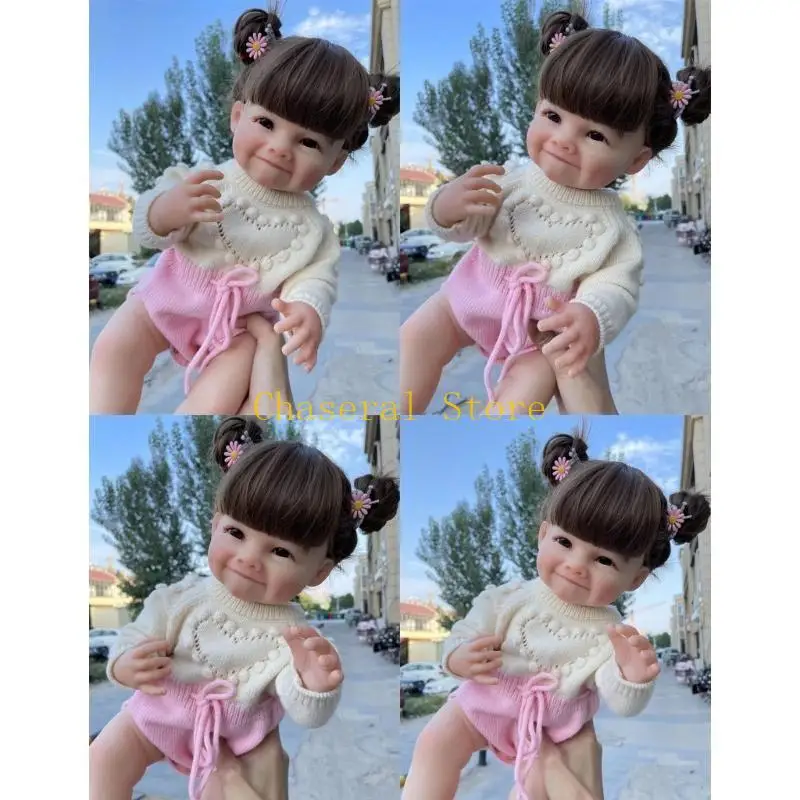 E7CE impermeabile bambola per bambina in vinile lenisce bambola per bambini, gioco per genitori