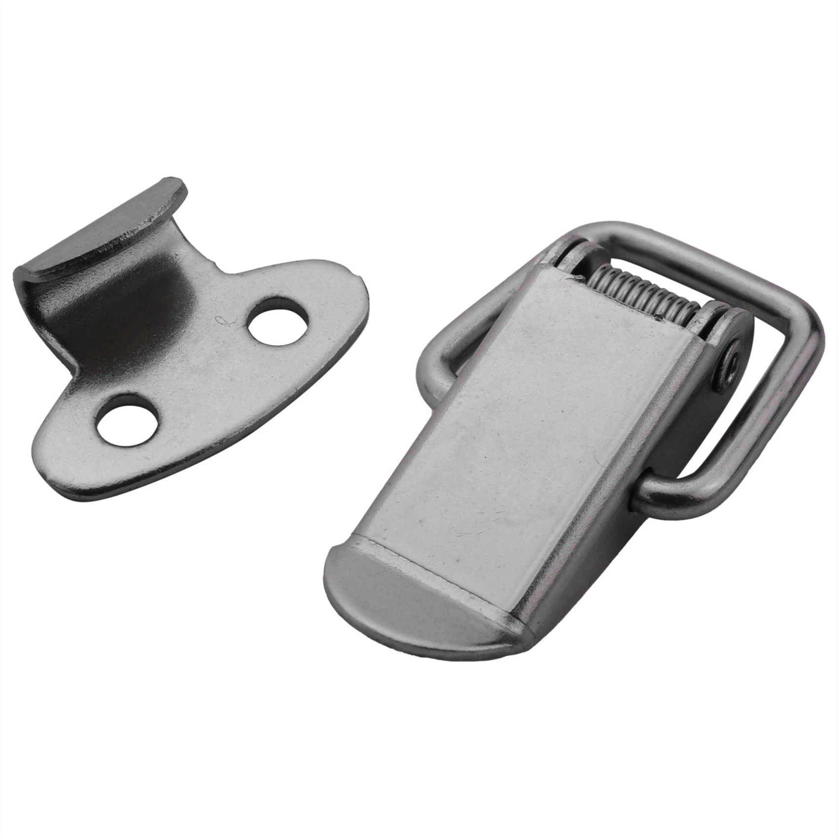 10ชิ้นตู้สปริงโหลดเหล็กตรงห่วงสลักสลับยาว45มม