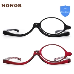 NONOR Makeup Reading Glasses Magnifying Flip Down Cosmetic Readers for Women 0 +1 +1.5 +2 +2.5 +3 +3.5 +4