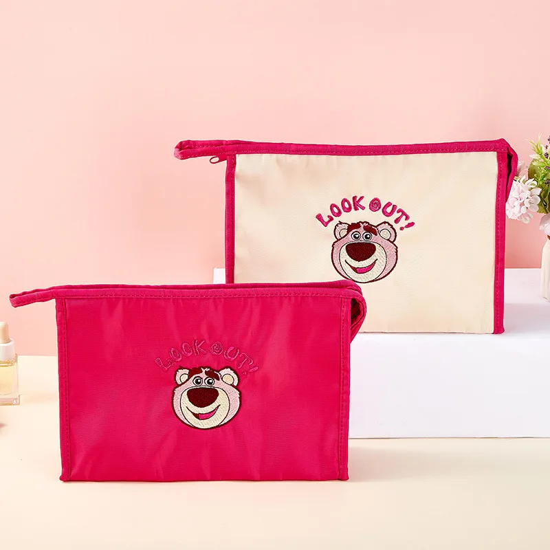 

Косметичка Disney Toy Story Lotso с вышивкой, несколько цветов, милый косметический мешочек, подарок в стиле каваи для девочек
