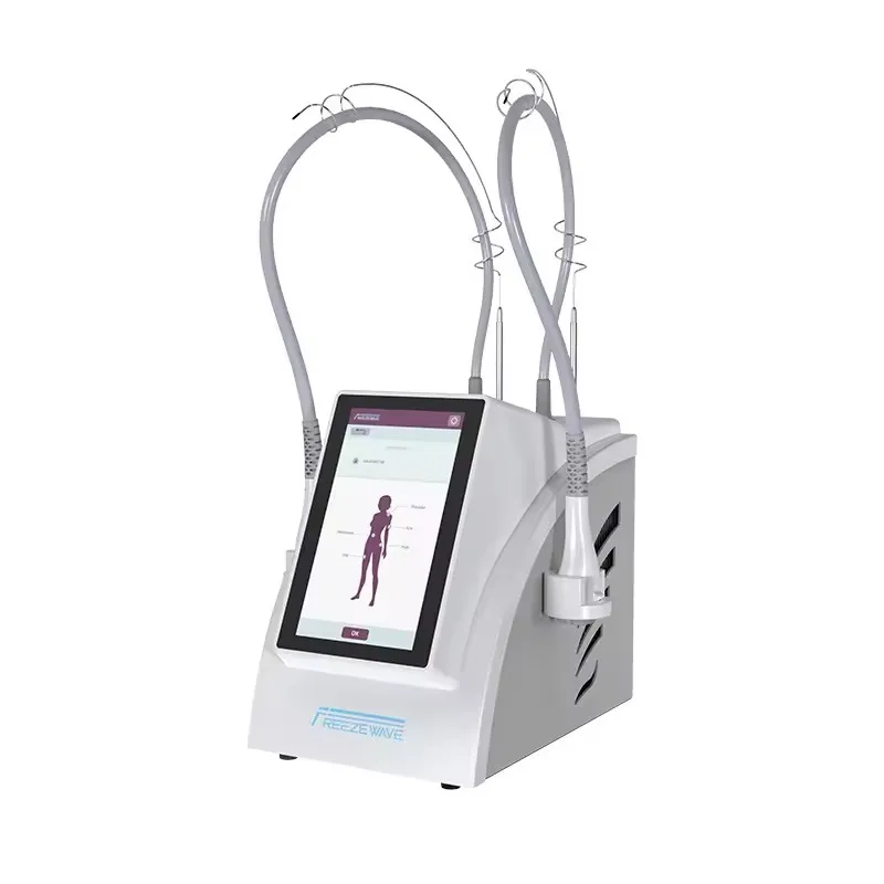 Newest Portable 2 Handles Freezewave machine Fats Bust Cellulite and Tighten Loose Skin Freezewave Slimming Machine