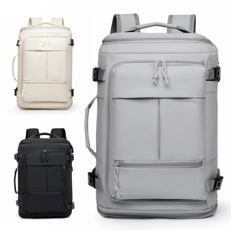 

Large Commuter Backpack Waterproof Expandable Laptop Bag with USB Port and Shoes Pocket Dry Wet Separation Handbag Travel Pack