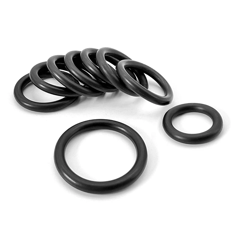 

1000Pcs Black NBR O-Ring Seals 2.2mm Thick 6-30mm OD Fuel Resistant Nitrile Rubber Round Washers Oil And Corrosion Resistant